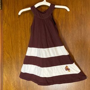 Garbinc Arizona State Childs Striped T-shirt Dress